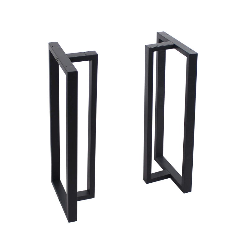 MBQQ Furniture Legs 35â€Height 15â€Wide Rustic Decory T Shape Table Legs,Heavy Duty Metal Desk Legs,Dining Table Legs,Industrial Modern, DIY Iron Bench Legs - Image 1